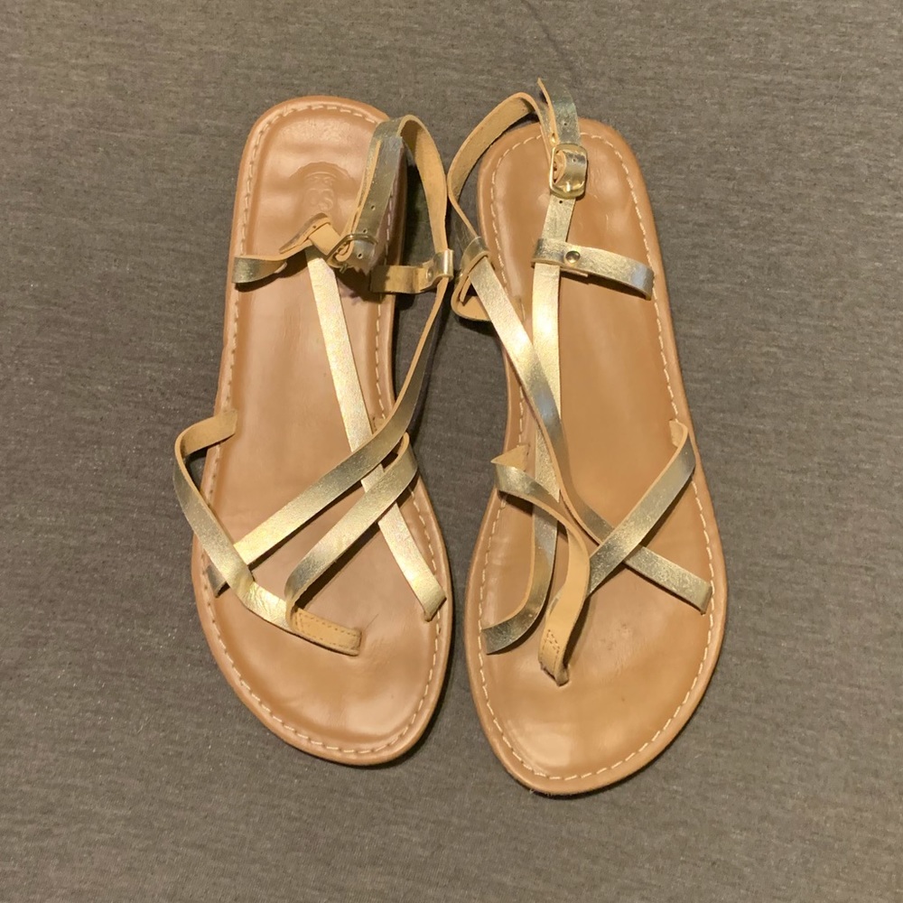 Gold sandals